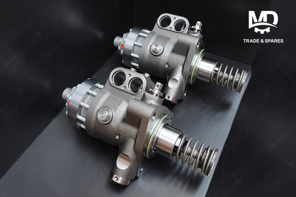 Complete fuel pumps for MAN 48/60 and MAN 51/60 available on stock with no lead times. MAN 48/60 spare parts. MAN 51/60 spare parts