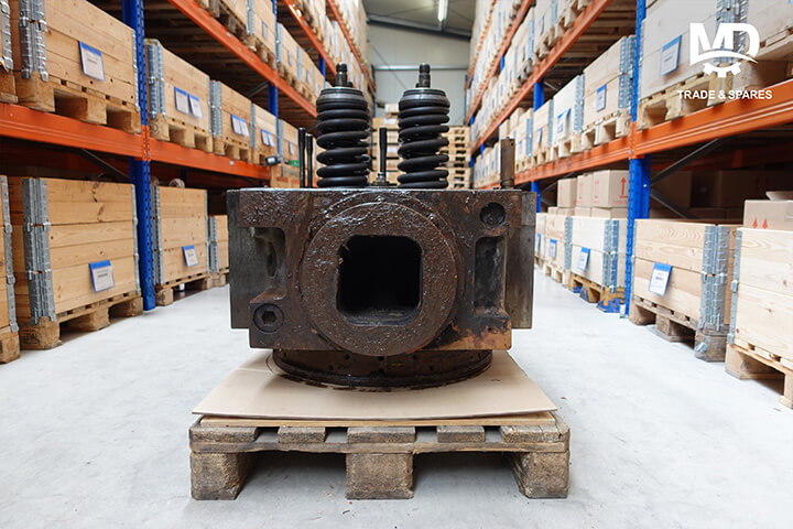 Our services include professional repair and reconditioning, also exchange options with reconditioned or new parts. In this picture, we received used MAN 48/60B cylinder heads for reconditioning. MAN 48/60 engine spares
MAN 51/60 engine spares
MAN 58/64 engine spares
Pielstick PC2.2 engine spares
Pielstick PC2.5 engine spares
Pielstick PC2.6 engine spares
