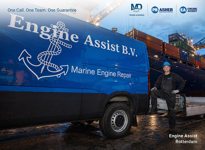 Our location in Rotterdam: Engine Assist team office. Our Germany location: Spare parts warehouse. Rotterdam location: busiest port in Europe. Southampton: major hub for cruise, Roro and container traffic in the UK and English Channel. With Engine Assist now part of our group in Rotterdam and PB Asher operating out of Southampton, MD Trade & Spares has engineering capability in two of Europe's most strategically important maritime hubs.
Spare parts for MAN 48/60 engines
Spare parts for MAN 58/64 engines
Spare parts for MAN 51/60 engines
Spare parts for Pielstick engines
Spare parts for Pielstick PC2.5 engines
Spare parts for Pielstick PC2.6 engines
Spare parts for Pielstick PC2.2 engines
Engine spares MAN 48/60
Engine spares MAN 51/60
Engine spares MAN 58/64
Engine spares Pielstick PC2.2
Engine spares Pielstick PC2.5
Engine spares Pielstick PC2.6
MAN 48/60 engine spares
MAN 51/60 engine spares
MAN 58/64 engine spares
Pielstick PC2.2 engine spares
Pielstick PC2.5 engine spares
Pielstick PC2.6 engine spares
MAN 48/60 spare parts
MAN 51/60 spare parts
MAN 58/64 spare parts
Pielstick PC2.2 spare parts
Pielstick PC2.5 spare parts
Pielstick PC2.6 spare parts