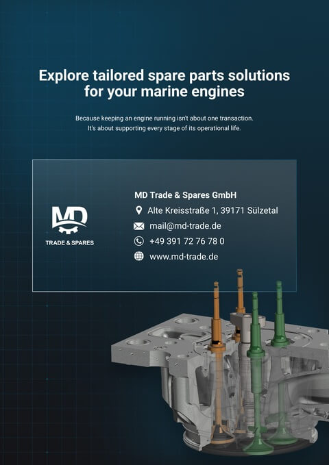 Your engine doesn't need support just once. It needs support throughout its life.
At MD Trade & Spares, we've evolved from a specialist spare parts supplier into a partner
supporting the entire lifecycle of your MAN 48/60, MAN 51/60, MAN 58/64 and Pielstick
engines. 
MAN 48/60 spare parts
MAN 51/60 spare parts
MAN 58/64 spare parts
Pielstick PC2.2 spare parts
Pielstick PC2.5 spare parts
Pielstick PC2.6 spare parts